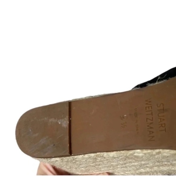STUART WEITZMAN Marabella Suede Espadrille Wedge Sandals Size 9.5M - Picture 10 of 14